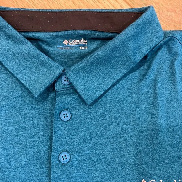 Columbia Omni-Wick Turquoise Polo, Very Good Condition, Size XL - Picture 8 of 9